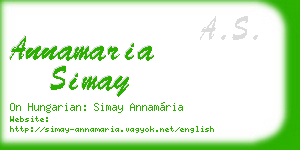 annamaria simay business card
